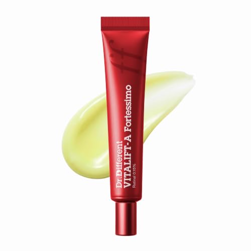Dr.Different VITALIFT-A Fortessimo Retinal 0.15% Intensive Anti-Aging Cream for Wrinkle Reduction Skin Elasticity Lifting Firming with Vita A K-Skincare made by Korean Dermatologist. (1.06oz)