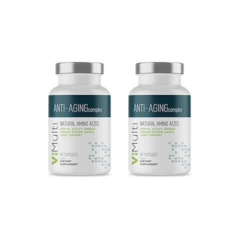 vimulti Anti-Aging Natural Amino Acid Supplement for Longevity– Supports Immune Health, Energy, Mental Focus, Smoother Skin Tone & Restorative Sleep. 60 ct (2 Pack) Cover