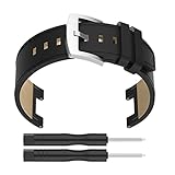 Leder Uhr Band Straps Kompatibel mit T- Rex A1918 und T- Rex Pro Armband Armbänder Ersatz Uhr Reparatur zubehör Schwarz