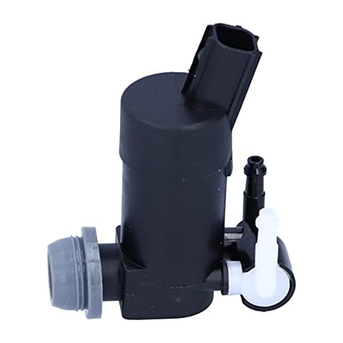 Windshield Washer Pump, 2 Outlets Windshield Washer Wiper Pump Motor 1355124 Replacement Windshield Car Window Cleaning Tool Fit for Ford C‑Max/Focus/Mondeo Cover