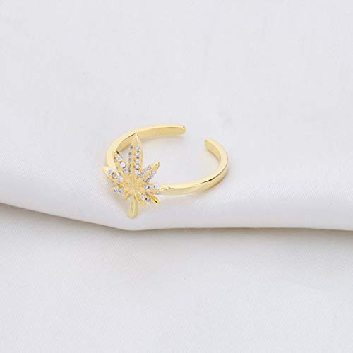 TGBJE Cannabis Leaf Ring Cannabis Gift Cannabis Weed Gift Cannabis Lover Gift Marijuana Gift3