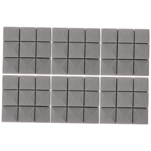 HEMOTON Paneles acústicos de algodón absorbente de sonido 6pcs para estudio de grabación, teatro en casa, oficina, alfombrillas de aislamiento acústico miniatura 1