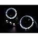 ANZO For Honda Prelude 1997-2001 Projector Headlights w/Halo Black w/LED | 121341