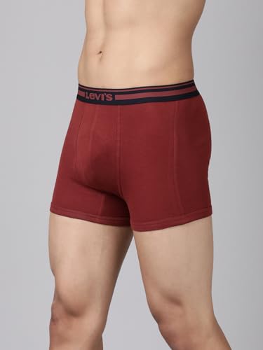 Image of Levi's 003 Classic Trunk for Men | 100% Pure Cotton | Solid | Durable Comfort | Breathable Men's Underwear | Anti-Roll Waistband | Extra Supportive Gusset | No Ride-Up Leg Fit | Pack of 1