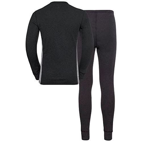 Odlo Thermounterwäsche Herren Active Warm I Langarm Thermoshirt und Thermohose I Warme Skiunterwäsche Thermounterwäsche Set I Herren