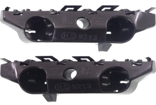 DAT AUTO PARTS Cubierta de parachoques delantero izquierdo del lado del conductor y del pasajero derecho de repuesto para Nissan Versa Note Hatchback 2014 - 2019, color negro liso NI1032109 NI1033109