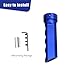 gunhunt Pack-1 Car Aluminum Alloy HandBrake Cover, Handle Protector, Hand Brake Lever Decoration, Handbrake Handle Modification Set, Universal for Most Cars, Trucks and Vans (Blue)