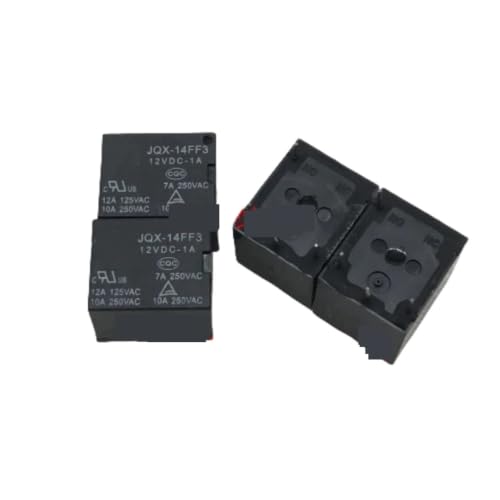 Relé JQX-14FF3-12VDC-1A interruptor electromecánico 12V 4 pines para PCB mini 2