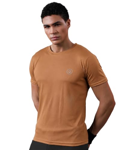 Image of CHKOKKO Gym T Shirts for Men Workout Activewear Solid Quick Dry Sports Tshirt for man Breathable Lightweight Half Sleeve Regular Fit Round Neck Running Boys T Shirt