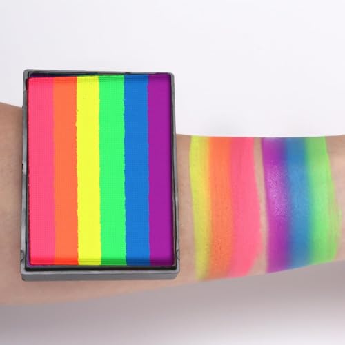 KARLOR 50g Gesichtsfarben Palette Kinderschminke Face Paint mehrfarbig Face Paint Body Painting wasserlöslich bunte für Fasching Halloween Festival (01#)