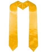 GraduatePro Plain Graduation Stole for Unisex Adults Sash 60" Long 16 Colors