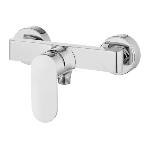Mitigeur douche mural Alvo finition chrome de haute qualité moderne - 6