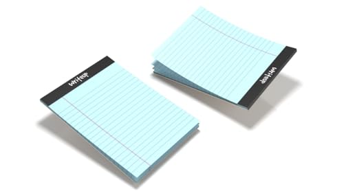 Image of NEELGAGAN Writeup Pad for Office, Writing Office Pads Premium 70 GSM Paper A4 Note Pad Ruled 100 Pages In Blue Color (Pack Of 4)