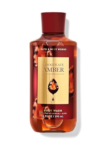 Bath and Body Works Body Wash Shower Gel Gift Set (8 Fl Oz (Pack of 1) Chocolate Amber)