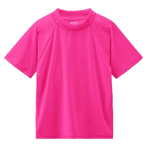 Image of Boy's UPF 50 Rash Guard Swim Shirts Short Sleeve Sun Protection SPF Fishing Surfing Water Beach Shirts Quick Dry