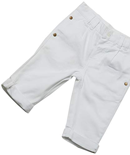 Calça de algodão, Tip Top, Bebê Unissex, Branco, P