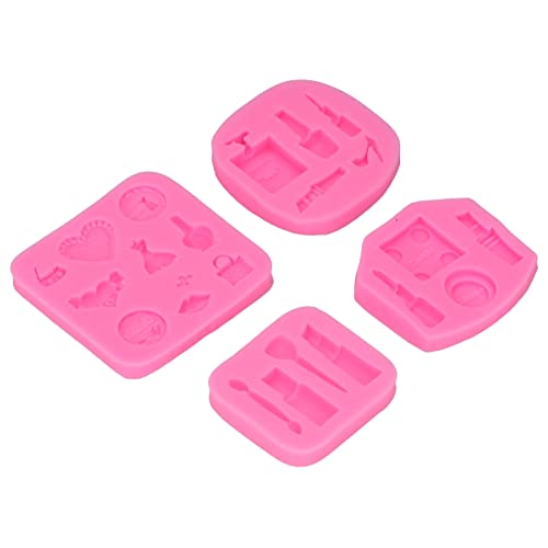 Haofy Outils de Maquillage Moules en Silicone Antiadhésifs Moules à Fondant Souples Durables pour...