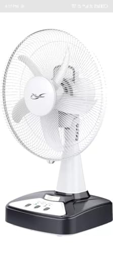 Image of 24 energy 16inch rechargeable table fan /isolation technology 12v 8ah big battery installed in fan