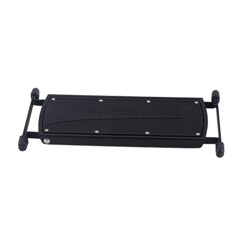 GLSTOY Guitar Footrest and Pad Height-Adjustable Metal Footstool for Guitarists Anti-Slip Surface for Practice and Performance
