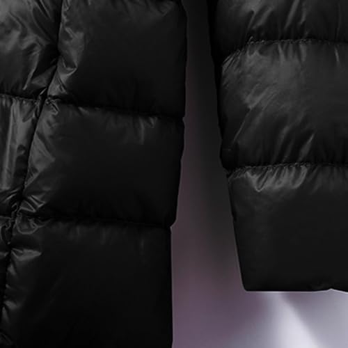 Long down Coats for Women Winter Warm Full Length Quilted down Jacket with Removable Hood3