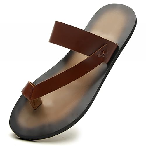Tongs en cuir pour hommes de plage et de marche d'été