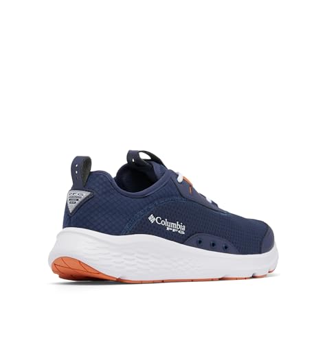 Columbia Mens PFG Castback Non Slip Boat Shoe, Nocturnal/Dusty Orange, 13 Wide