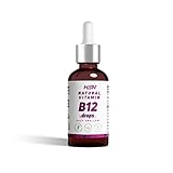 Vitamina B12 Natural Líquida de HSN | 30 ML (900 Gotas) por Envase | 1 Gota al Día = 200 MCG Pura B12 Metilcobalamina | Aceite de Cártamo: Evitar Solidificación | Vegano, Sin Aditivos ni Gluten