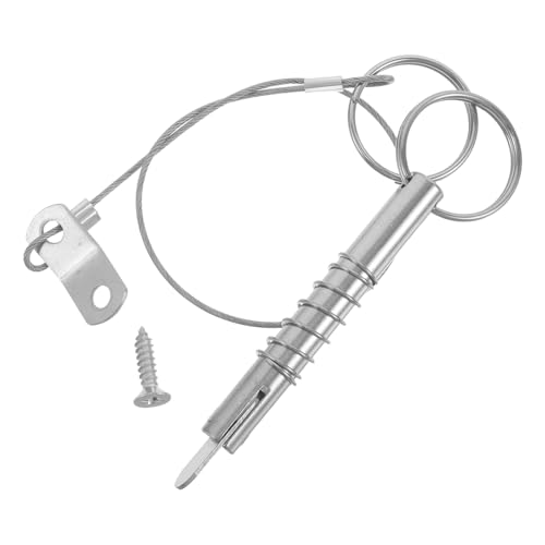 Pasador de liberación rápida de acero inoxidable 10x80 mm para un toldo bimini náutico seguro