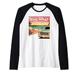 Photo Gallery key west retro beach vacanza souvenir key west surf maglia con maniche raglan Photo Gallery key west retro beach vacanza souvenir key west surf maglia con maniche raglan