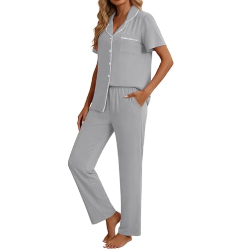 Pyjama doux deux pièces boutons pour en finir avec la chaleur nocturne