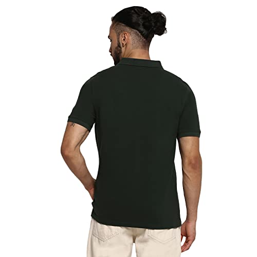 Image of Wrangler Dk Green Classic Regular Fit Polo Tshirt