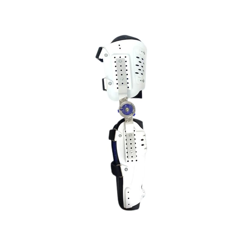 Attelle de jambe complète articulée et réglable pour stabilisation du genou
