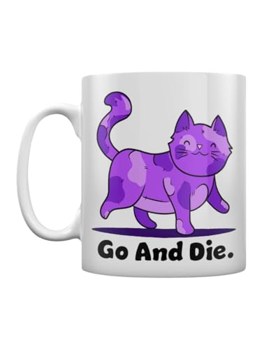 Grindstore - Mug GO AND DIE (Taille unique) (Blanc / Violet / Noir)