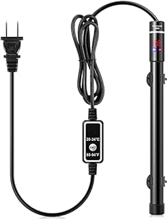 VIVOSUN Titanium Aquarium Heater, 400W Water Heater, Submersible Fish Tank with Over-Temperature Protection, External Temperature Controller, and Intelligent LED Temperature Display, Waterproof IP68