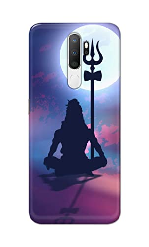 Image of Printed Hard Back Cover Case for Oppo A5 2020 | Oppo A9 2020 Back Cover (Lord Shiva) -702