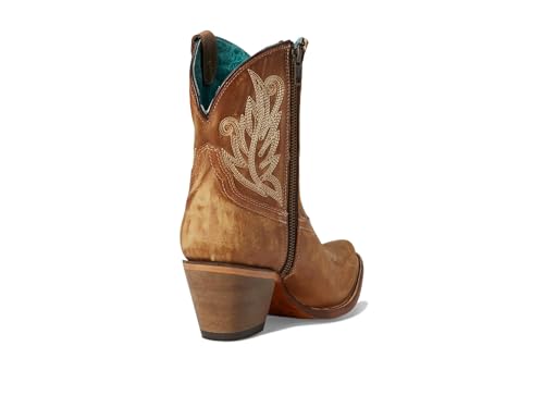 Image of CORRAL LADIE'S GOLDEN EMBROIDERY ANKLE BOOT, LEATHER SOLE, URBAN A4218