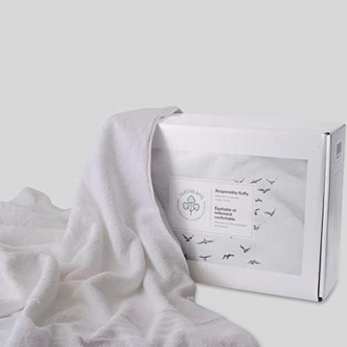 Fabdreams 100% Organic Cotton Bath Sheet Set of 2 700 GSM Oversized Towels Ultra Soft Plush Absorbent Durable Skin-Friendly Spa Hotel Premium Comfort Large 36 x 70 in White - Thumbnail 3