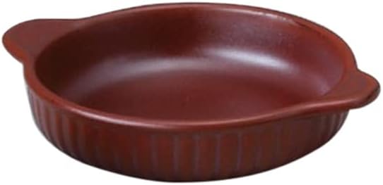 Set of 3 Gratin Dish, Iron Red Round Gratin, 8.4 x 6.7 x 1.6 inches (21.4 x 17 x 4 cm), Direct Fire, Western Tableware, Cafe, Restaurant, Coffee, Commercial Use, Hotel