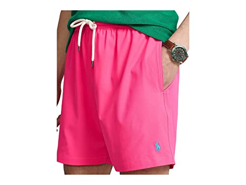 POLO RALPH LAUREN 5.75" Traveler Classic Swim Trunks Blaze Fuchsia XL3