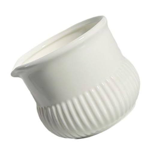 BRIGHTFUFU Cute Coffee Mug Ceramic Creamer Jug Small Milk Steamer for Home Cafe Dec