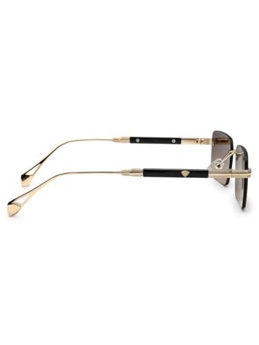 Image of HASHTAG EYEWEAR Men's Stylish Fashion Sunglasses | UV400 Protection | Branded Metal Frame | Trendy Eyewear for Men | Summer, Outdoor, Driving, and Beach Use |Lightweight and Comfortable