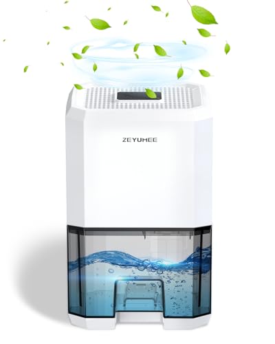 Mini Dehumidifier for Home Damp 1.2L Small Air Dehumidifier for Bedroom,Drying Clothes,Bathroom,Wardrobe, Basement, Office,Garage,RV,with 3-Hour Timer, Auto Shut-Off & 7 LED Changing Lights
