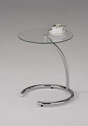 Kings Brand Furniture END TABLE Chrome With Glass Modern Accent Side End Table thumb #3