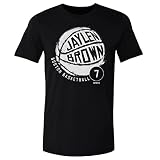 500 LEVEL Jaylen Brown Boston Basketball Boston Celtics Shirt (Black, Large)
