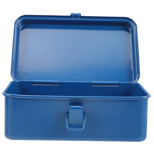 HONITANO Caja Metálica para Herramientas de Hierro Resistente con Cierre Seguro Organizador Portátil para Electricistas y Mecánicos Almacenamiento Duradero para Hogar Taller y Atv Caja para