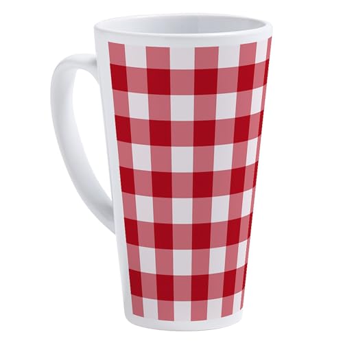 Taza Latte Grande de Cerámica Blanca 17 oz miniatura 1