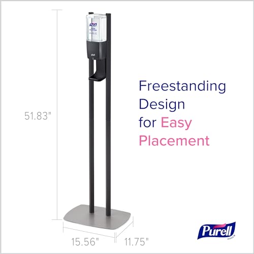 Image of PURELL ES10 Dispenser Floor Stand with Graphite Automatic Hand Sanitizer Dispenser (Pack of 1) - 8214-DS