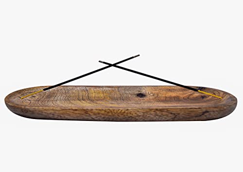 CMEI Wooden Incense Stick Holder, Ash Catcher