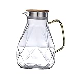 Carafe en verre : notre pichet possède une forte capacité de résistance à l'usure, à la chaleur et au froid.