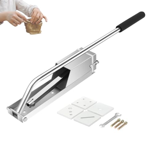 Extrusora de arcilla de acero inoxidable, cortador de pasta de azúcar montado en la pared para arte de barro de cerámica, herramienta de fabricación de moldes de cerámica para estudio escolar